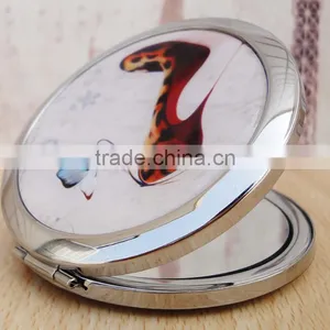 Make Up Handbag or Dressing Table Mirror Metal Chrome Plating Metal Cosmetic Mirror,Pocket Mirror,High Heel Mirror Dubaa Fashion thumbnail-3