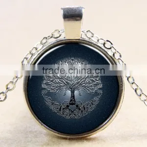 XP-TGN-LT-112 Best Price Antique Diy Image Dome Cabochon Tree Of Life Time Gem Necklace In Alloy thumbnail-1