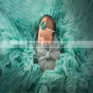Newborn Stretch Knit Wrap Newborn Cheesecloth Wrap Baby Swaddle Wrap Photography Props thumbnail-4