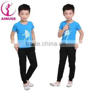 Boys Sportwear Dancewear Top Pant Sets Child Casual Loose Sportwear thumbnail-1