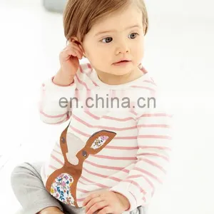 Animal Friends Baby Jersey Play Set Children Wear Hot Sale Girls Wear Sets thumbnail-3