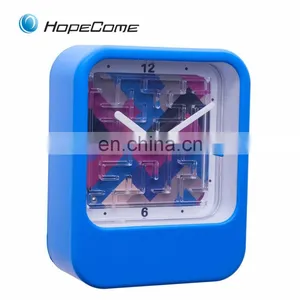 Square Quartz Table Plastic Desk Clock thumbnail-2