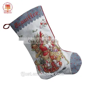Home Decorative Promotional Woollen Red Christmas Stockings thumbnail-1