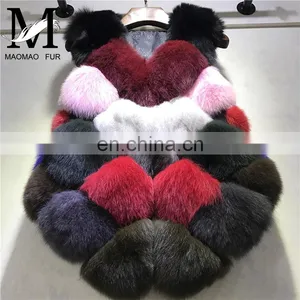 New Fashion Clothes Natural Fur Waistcoat Winter Women Warm Fur Real Fox Vest thumbnail-3