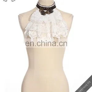 Steampunk Jabot-collar With Laces and Gear Accessories thumbnail-2