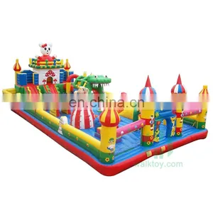 Children Inflatable Big Jumgle Bouncer Amusement City thumbnail-2