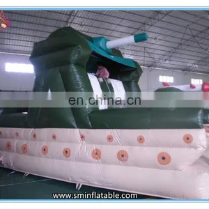 2016 New Design Inflatable Tank Bouncy Castle,inflatable Bouncer Combo Obstacle Course,inflatable Obstacle Course With Slide thumbnail-3