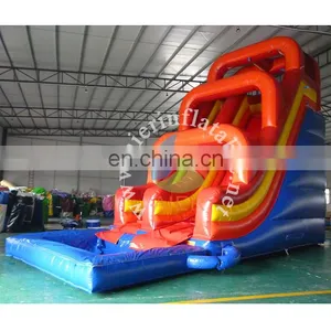High Quality Water Slide / Cheap Telescopic Slide Kids Indoor Slide / Red Inflatable Water Slide for Sale thumbnail-2