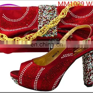 Italian Shoes and Bag Set High Heel Women Handbags With Shoes thumbnail-5