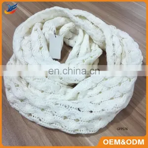 High Quality Machine Grade Knitted Round Scarf thumbnail-4