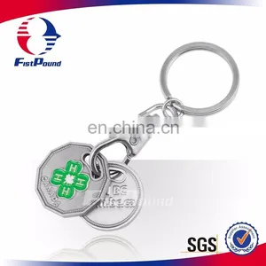 Cheap Shopping Trolley Coin Key Tags Key Chain thumbnail-5