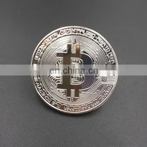 Cheap Wholesale Custom Metal Zinc Alloy Engraved Logo Gold Brass Plated Souvenir Commemorative Challenge Bitcoin Coin thumbnail-5