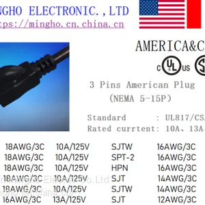 UL/CSA NEMA 5-15P Plug thumbnail-1