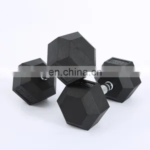 Factory Direct Sales Support A Large Number Adjustable Dumbbell Lbs Hex Dumbbell Set Rubber thumbnail-6
