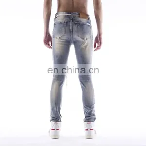 DiZNEW High Quality Custom Denim Men Printing Ripped Jeans thumbnail-4