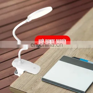 2020 Hot Sales Usb Power Supply Clip Desk Lamp Brightness Adjustable Touch Table Lamp thumbnail-6