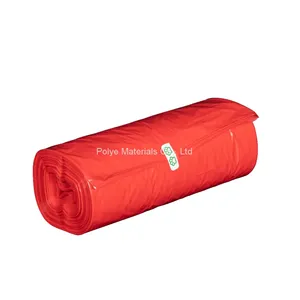 Red Color Water Soluble Dog Poop Bags Flushable Dog Waste Bags 100% Biodegradable thumbnail-2