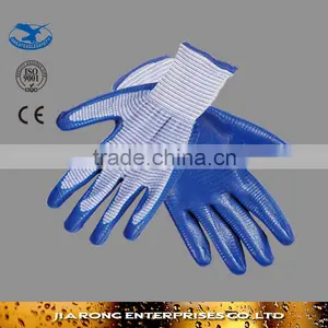 Popular Nitrile Gloves Blue Color Dipped Nitrile Gloves LG055 thumbnail-1