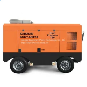 Kaishan Diesel Engine Portable Screw Air Compressor KSCY-550 140kw 190HP 1.45Mpa With High Pressure and Lower Cost thumbnail-2