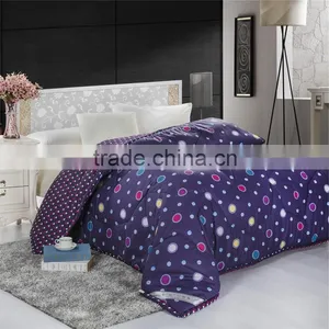 Purple Color Dot Design Polyester Filling Full Size Winter Warm Comforter thumbnail-1