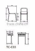 Cheap Middle School Table and Chair TC-C03+TC-Z03-L thumbnail-3