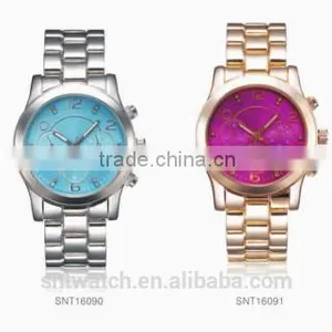 2016 Women Watch Stainless Case Back Luxury Rose Gold IPS Fashion Casual Blue Dial thumbnail-1