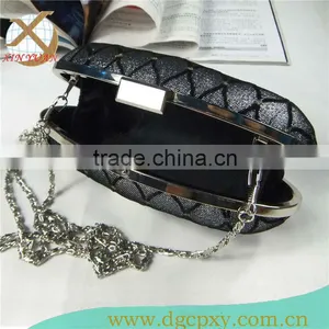 Elegant Snap Head Clutch Box With Shining Dot Patterns thumbnail-1