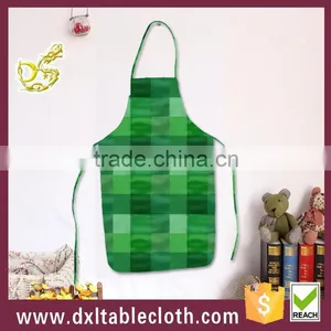Household Printing Plaid Graphic Anti Oil Plastic Bib Kitchen Apron Disposable Apron thumbnail-1