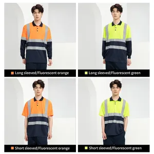 Customized T-shirts and Vests, High Gloss Reflective Work Clothes, and Workwear With Logo Embroidery thumbnail-2