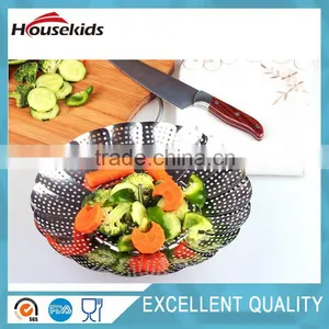 100% Stainless Steel Vegetable Pot Steamer Basket 10.5 Inch thumbnail-1