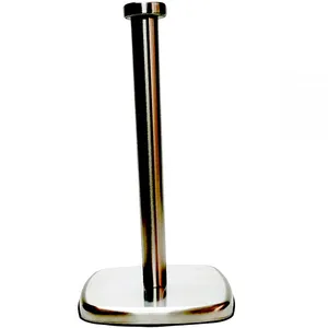 Square Tissue Holder Stainless Steel Single Rod Tissue Holder Creative Kitchen Hole-free Tissue Holder thumbnail-1