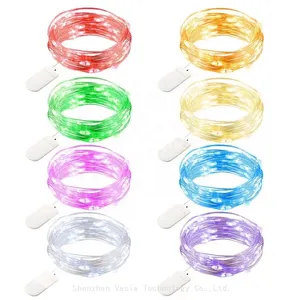 Wholesale 1M 2M CR2032 Battery Fairy String Lights Mini Copper Wire for Party Wedding DIY Crafts thumbnail-1
