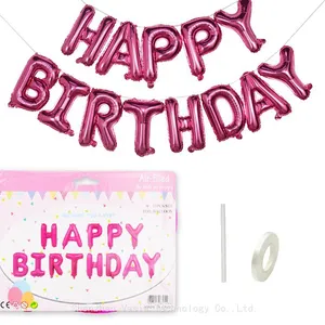 Wholesale 16-inch Happy Birthday Letter Foil Balloons Set for Kids Adult Birthday Party Decor thumbnail-1