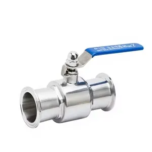Stainless Steel Sanitary Grade Quick Release Ball Valve Clamp Ball Valve Buckle Type Food Grade Manual Ball Valve thumbnail-1