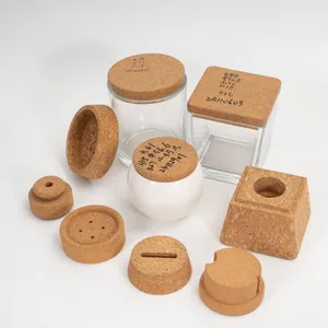 Customized Cork Cup Lids, Heat Insulation, Thermal Insulation, Customizable in Shape, Pattern and Logo thumbnail-1