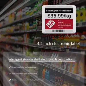 Rfid Electronic Price Tags, Color Screen Shelf Labels, Product Display Signs for Supermarkets, Seafood, Fruit and Vegetable Stores thumbnail-2