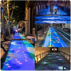 Indoor and Outdoor Ground Interactive Projection, Wall E-banquet Hall, Bar, Scenic Area, Park, Shopping Mall, Exhibition, Hotel 3d Holographic Lighting, Kindergarten, School, Coffee Restaurant Immersive 5d Naked-eye Customized Materials thumbnail-3