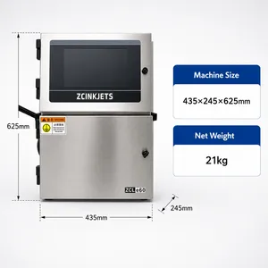 ZCINKJETS 50um Small Character White Inkjet Coding Machine for Cable, Pipe, Plastic & Metal Marking thumbnail-5