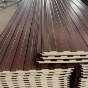 Pu Sandwich Panel Exterior Wall Panel Insulation Board Decorative Heat Insulation Metal Carved Board thumbnail-2