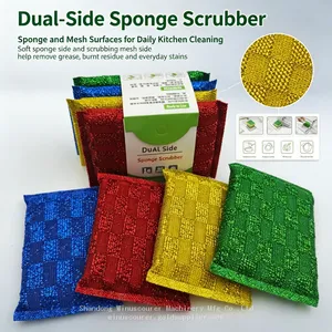 Non-Scratch Wire Cleaning Sponge Pads Heavy Duty Grease Remover for Pot, Pan, Oven, Countertop thumbnail-3