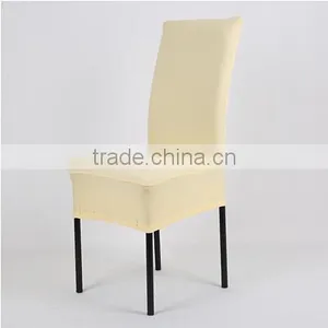 Cheap Beige Spandex Restaurant Chair Cover thumbnail-1