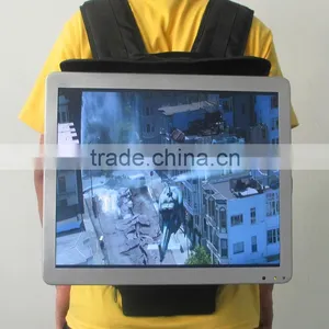 21.5 Inch Wall Mount Wifi 3g Android Backpack Advertising Display/ Andriod Backpack Digital Signage Advertising Software thumbnail-1