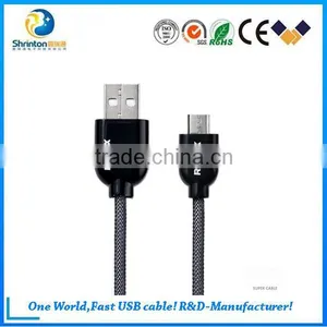 Remax Super Quality 1M Length Black Color Micro USB Mobile Phone Data Cable thumbnail-2