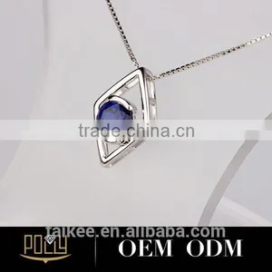 Popular Lady Silver Pendant Fancy Owl Necklace thumbnail-2