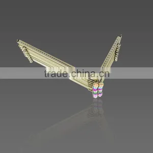 21*12CM Colourful Diamond Kiss Lock Phone Case Frame Sew in Triangle Purse Frame for Phone thumbnail-4
