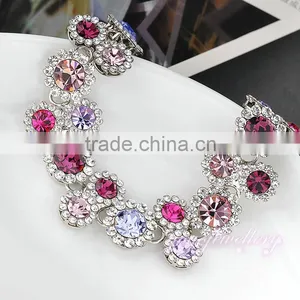 Luxury Tennis Gemstone Ladies Bracelet Models thumbnail-4