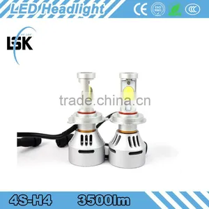 Hi/lo Beam 4S LED HEADLIGHT 38w 12V 24V Led H4 Headlamps 7000LM for ALL CARS thumbnail-4