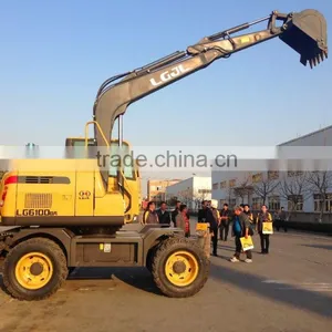 LG685 Excavator, Walking Wheel Excavator, 8T Wheel Excavator thumbnail-3