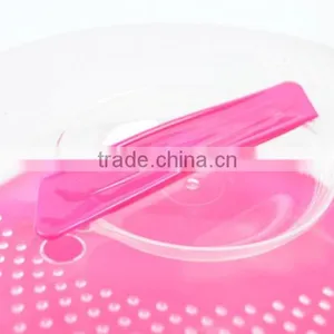 AN182 ANPHY Sealing PP Food Plastic Crystal Cover Round Cake Suitcase Carrying Box Snack Box Handle Max 10'' Cake Takeaway Pack thumbnail-5
