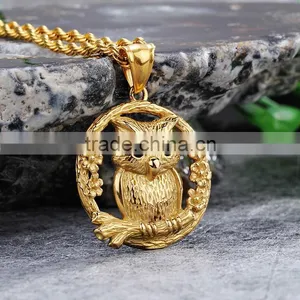 Stainless Steel Gold Plating Jewelry Pendants Charms Animal Jewelry Pendant thumbnail-4